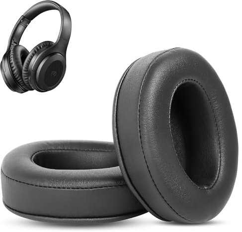 HAIZEEN Ohrpolster kompatibel mit Utaxo UT-BH001 BH001 Over-Ear Kopfhörer Ohrpolster Ersatzkissen (Protein-Leder/Memory-Schaum)