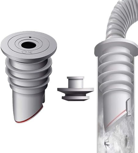 Waschmaschinen Rohrdichtung WISIRENT, 35-40mm Abflussrohrdichtung Schlauch Washing Machine Drain Hose Seal, Waschmaschinen Rohrdichtung mit Verschlussdeckel, Waschmaschine Abfluss Dichtung für Küche