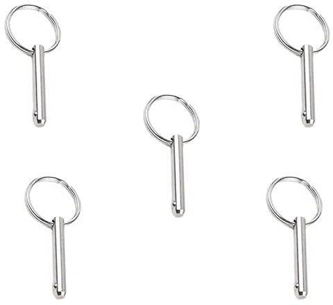 5Pcs Quick Release Pins,Carbon Steel Pull Pins,Safety Pin,Locking Pins,Marine Hardware for Boat 6*45mm