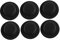 Vaguelly 6St Kleiner Hut Mini-Puppenhüte Puppenhutverzierung Miniatur-Puppenhüte faschingskostüme fasnachtskostüme Toy Zubehör für Puppenkleidung Puppendekor-Accessoire Gezogenes Tuch Black