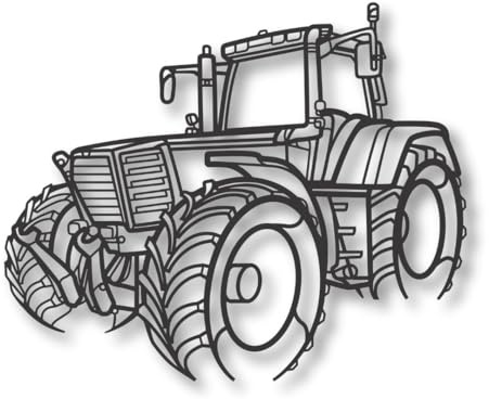 Generisch Traktor Silhouette Favorit 926 – Wandbild aus Metall – 96 cm – Rustikale Wanddeko – Ländlicher Charme für Zuhause, Werkstatt & Bauernhof – Robuste Deko für Landwirtschafts-Liebhaber