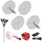 107 Pcs in Wall Cable Management Kit, COCIVIVRE 4 Pack TV Wire Hider for Wall, 100 Pcs Cable Ties, 1 Pack 78in Cable Hider for One Cord, 10ft - 1.2in Cable Sleeve for Wall Mounted TV, Home and Office