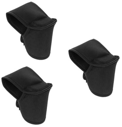 BESPORTBLE 3 Stück Laufrad Brustschutz Kinderfahrrad Kinderfahrräder Kinderfahrradgriffe Rollerzubehör Lenkerschutzhülle Lenkerpolster Praktische Lenkerüberzüge Aus Schwarzem Stoff
