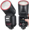 Godox V100-CU Flash Speedlite à tête Ronde pour Appareil Photo Tactile Canon 2,4 G X sans Fil HSS 100 W pour Canon 6D 7D 50D 60D 500D 550D 600D 650D 1000D 1100D 1DX 580EX II 5D Mark II III