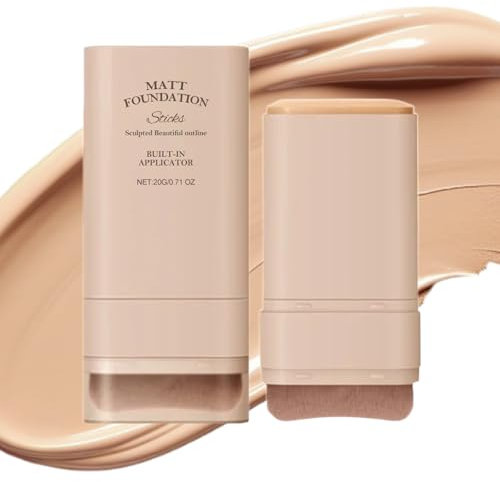 VARKAGE Foundation Stick, Mehrzweck-Make-up-Foundation-Stick Mit Pinsel, Pickel-Concealer, Tragbare Foundation, Gesichtskosmetik Für Dating