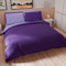 PETTI Artigiani Italiani - Set Copripiumino Singolo 150x200 cm (1 Federa 50x80 cm Inclusa), Parure Copripiumino Morbida Microfibra Tinta Unita Lilla - Viola