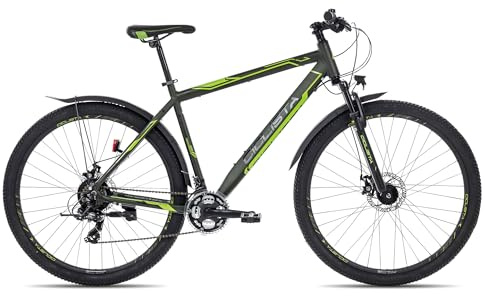 Ciclista Adventure 29 Disc | All-Terrain-Bike | 21-Gang Schaltung | Scheibenbremsen | LED-Lichtanlage | Nabendynamo, Farbe:bizzgreen-matt Black Apple, Rahmengröße:48 cm, Laufradgröße:29 Zoll