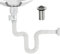 Kit di Scarico 1-1/2‘’ Lavandino Bagno Tubo Scarico Lavandino Scarico Lavandino Cucina Piletta Lavabo Bagno con Filtro Pop-Up Tappi Scarico Estensibile 300-1000MM Lavabo Prova Odori Insetti(Bianco)