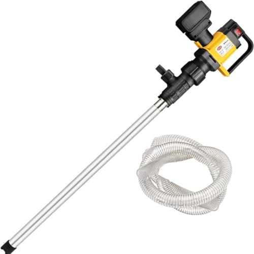 GJBMXSM 1000 W Akku-Fasspumpe Für öl,Bürstenloser Motor,130 L/Min Hoher Durchfluss,3-Stufig Einstellbar,7 M Hub,Für Benzin,Diesel,Schmiermittel,Hydraulikflüssigkeiten,AluminumTube