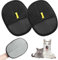 Cat Grooming Glove Static Removal Pet Hair Remover Double Cleaning Sided-Grooming for Pets Hands on Reusable Versatile for Washing Deshedding Wipe Brush Cats and Dogs Dematting Furmingle (2PCS)