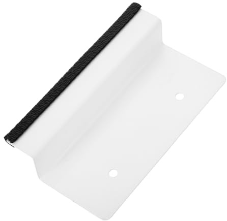 Poignée de Meuble en Fer Blanc, Tirette Plate pour Tiroirs et Bacs | Portable, Installation Facile, Usage Multifonction, Bureau et Maison, Finition Blanche