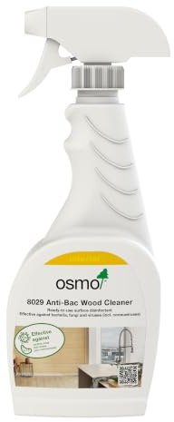 Osmo Anti-Bac Wood Cleaner 500ml – Ready-to-Use Wooden Floor Cleaner & Surface Disinfectant – Removes Dirt, Bacteria & Viruses (Incl. Coronaviruses) – Safe for Oiled, Waxed & Varnished Wood