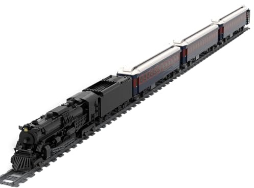 Engineerkiter Bausteine Zug Lokomotive, 3030 Teile Dampflokomotive Klemmbausteine, Lokomotive Set Bauspielzeug Geschenk für Erwachsene, Dampflok Entworfen von Gabriele