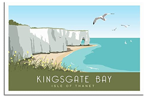 1000-teiliges Puzzle „Isle of Thanet Kent Bay“ – Klassisches 3D-Puzzle-Bastelset aus Papier – Einzigartiges Geschenk – Wohnkultur – 70 x 50 cm