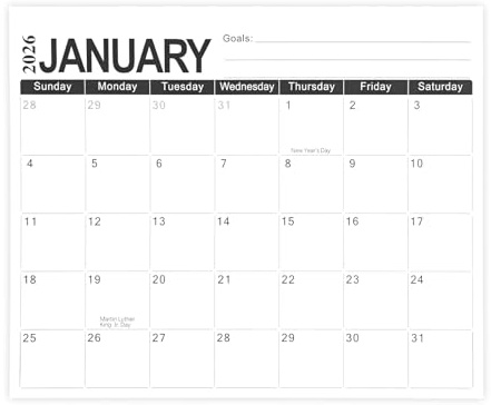 Penitue 2026 Magnetic Calendar for Fridge, 30x25.5cm/11.81x10.04in Large Tear-Off Refrigerator Monthly Planner with Strong Magnets Jan 2026 to Jun 2027 Perfect for Planning (Style B)