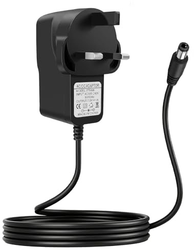Cagrin 7.5V Radio Mains Adaptor for Roberts Elise for Roberts Elise DAB/FM | DC 1A Power Supply Charger for Roberts Elise RDS Play20 for Gemini45/59 Revival iStream2 Digital Radio with 1M/3.3ft Cable