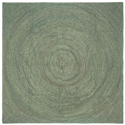 vidaXL Bereichsteppiche Olive Grün 200 x 200 cm Jute