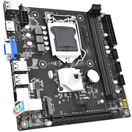 Scheda madre Kit scheda madre Fit For JINGSHA H61 ITX con processore Core i7 3770 + 2 * 8 GB = 16 GB di memoria DDR3 + ventola CPU H61M Set placa mae LGA 1155 Mainboard