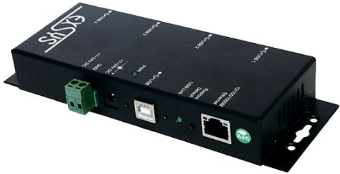 Exsys EX-6002 Multifunktions USB 2.0 Printserver, 4 x USB-A Kupplung