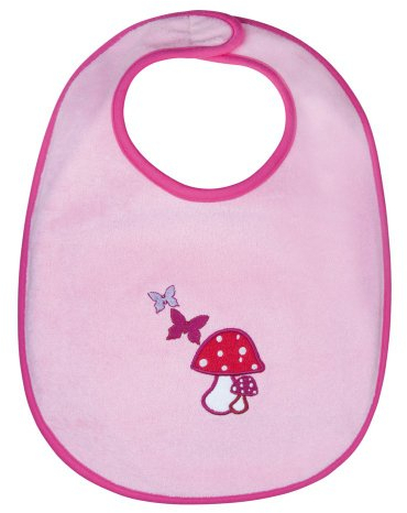 Lässig Lätzchen Waterproof Bib Medium, Mushroom magenta