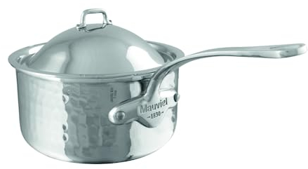 Mauviel 527019 Kasserolle mit Deckel, Multi-Ply Edelstahl, 18 cm