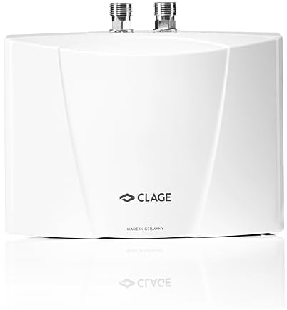 CLAGE MBH4 1500-16004 Petit chauffe-eau hydraulique instantané pour lavage à main, 4,4 kW, raccord fixe 230 V, sans prise, résistant à la pression + sans pression, certifié VDE-GS
