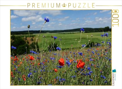CALVENDO Puzzle EIN Motiv aus dem Kalender Roter Mohn, Bunte Wiesen | 1000 Teile Lege-Größe 64 x 48 cm Foto-Puzzle für glückliche Stunden
