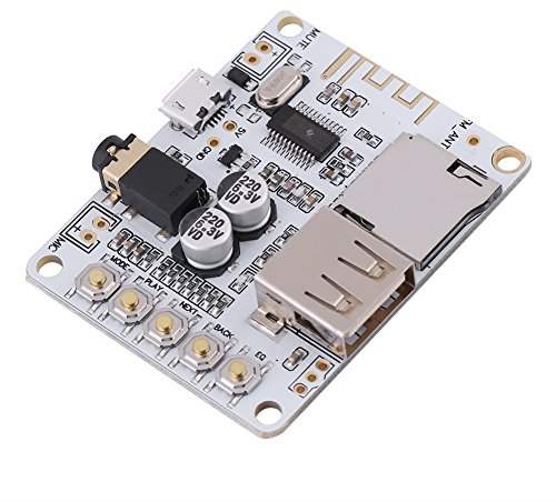 Akozon Mini Wireless Bluetooth Receptor de audio, Módulo de placa de amplificador de potencia de audio 4.1 Placa de circuito sin pérdidas del amplificador del altavoz del coche