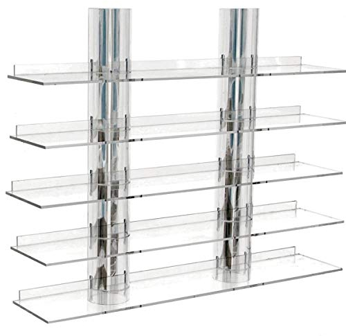 Glasklares Uhrenregal S1 CRYSTAL 360° für Uhrenständer, Uhrenaufsteller etc. - perfekt zum Präsentieren von Armband.- und Taschenuhren