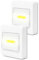 Eaxus® 2er Set LED Unterbauleuchte - Wandlampe Batteriebetrieben - Küchenleuchte, Lichtschalter für Küche, Garage & Co. Schrankleuchte, Weiß