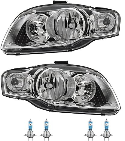 Halogen Scheinwerfer Frontscheinwerfer Set H7 für A4 Avant inkl. Lampen