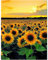 Bougimal 5D Diamant-Stickerei-Set, Sonnenblume, Diamantgemälde, Bastelset, Bilder für Zuhause, Wanddekoration, 40 x 50 cm