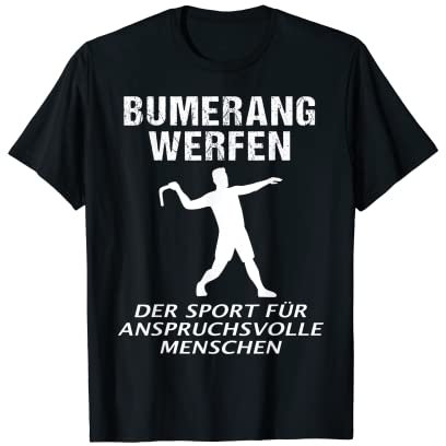 Bumerang Werfen Spruch Lustig Sportbumerang Bumerang Werfer T-Shirt