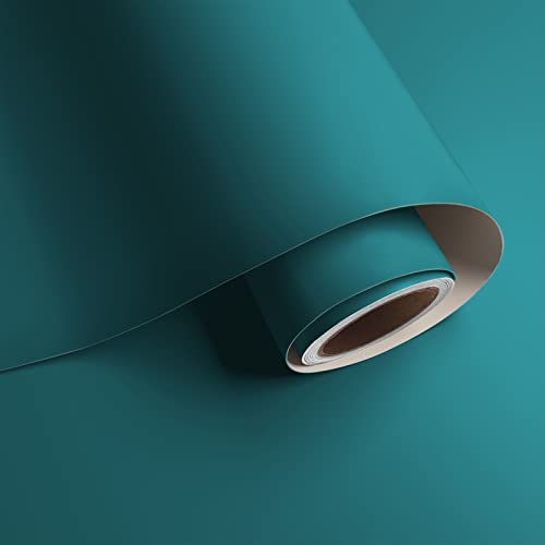 VaryPaper Papier Adhésif pour Meuble Vert 40cm×8m Papier Peint Chambre Adulte Revetement Adhesif Mural Cuisine Lavable Stickers Muraux Salle de Bain Rouleau Adhesif Decoratif Salon Placard Tiroir
