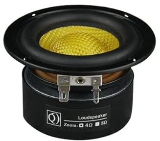 JINGERL 3 Inch Deep Bass Speaker 50W 4Ohm Woofer Subwoofer HiFi Speaker Fiber Glass Super Subwoofer Loudspeaker Powerful Low Frequency (Size : 1piece-4Ohm)