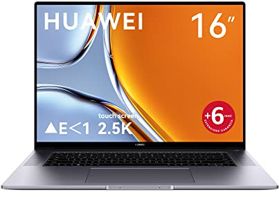 HUAWEI MateBook 16s Laptop, Display Touchscreen True 2,5K Notebook PC Portatile da 16 pollici, Intel Core i7-12700H, RAM 16GB DDR5, ROM 1TB SSD, Windows 11, Space Gray, + estensione garanzia di 6 mesi