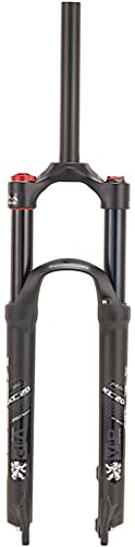 Forcella Ammortizzata,Lega di Alluminio 1-1/826/27.5/29 MTB Aria Forcella Anteriore Bicicletta Corsa 120mm Forcella per Bicicletta Nero