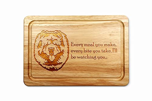 Chow Chow - Tagliere in legno, 30 x 20 cm
