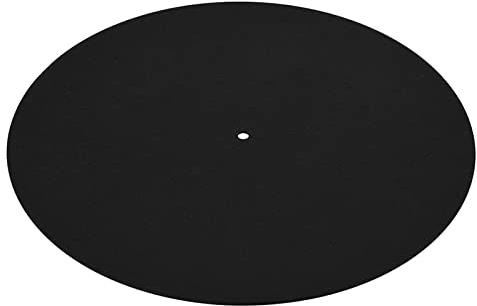 Plattenspieler-Matte, 1 Stück Ultradünner antistatischer Plattenspieler PCS Ultradünnes -Pad Antistatische Platte flache weiche Matte Filz Plattenteller flache weiche Matte