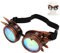 Kaleidoskop Brille, Halloween Kostüm, Steampunk-Brille mit Kaleidoskop Linsen, Verstellbar Schnalle, Universelle Rainbow Rave Steampunk-Brille für Vintage, Dekoration, Party (Lila Bronze)