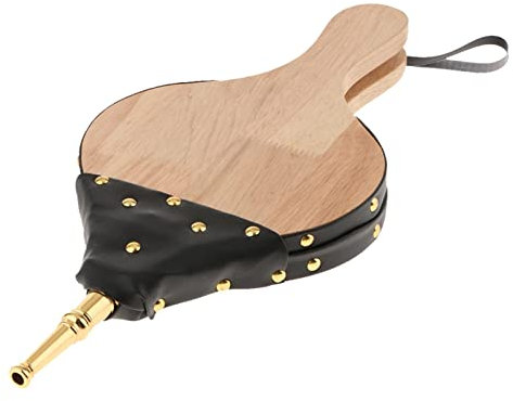 Maodom Chimenea | Madera Interior para Pozo Fuego | Accesorios Herramientas Camping lámpara con Correa Colgante, soplador Aire Manual para Chimenea Barbacoa