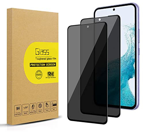 Lokyoo 2 Piezas Protector Pantalla Privacidad para Samsung Galaxy A54 | Cristal Vidrio Templado Antiespia, Amigable para Funda, 9H Dureza HD Transparente