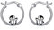 Pinguin Ohrringe Creolen für Damen 925 Sterling Silber Tier Pinguin Ohrringe Schmuck Geschenke für Mädchen (Pinguin)