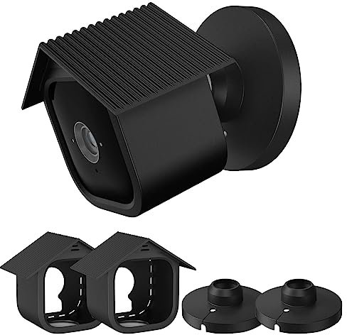Blink Mini Silicone Protective Case - Waterproof, Soft, Lightweight Case for Blink Mini Security Camera, Black, Pack of 2