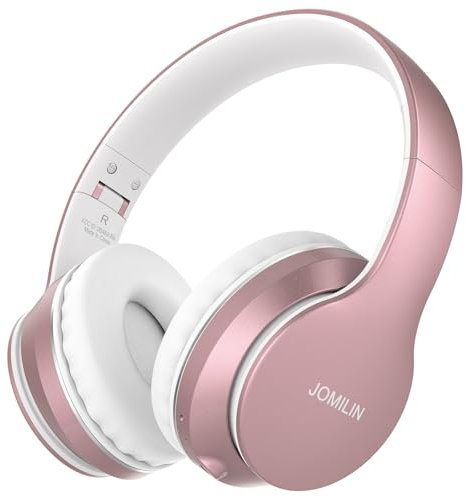 JOMILIN B9 Cuffie Bluetooth over-ear, 3 modalità di musica equalizzata e 50 ore di riproduzione, cuffie wireless con microfono, cuffie stereo Hi-Fi leggere pieghevoli, controllo del volume per tablet
