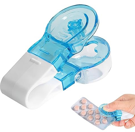 Pilulier portable - Léger - Sans contact - Pour les personnes âgées (1 pièce)