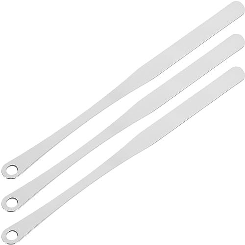 Beavorty Cream Spatula 3pcs Powder Foundation Tools Scraper Blenders Metal Spatula Makeup Spatula Foundation Spatula Beauty Spatula Spatula Makeup Cosmetic Mixer Tool Manicure Stirring Rod