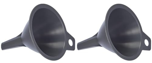 Fackelmann Trichter Ø 11 cm, Einfülltrichter für Flaschen und Gläser (Farbe: Grau), Menge: 1 Stück (Packung mit 2)