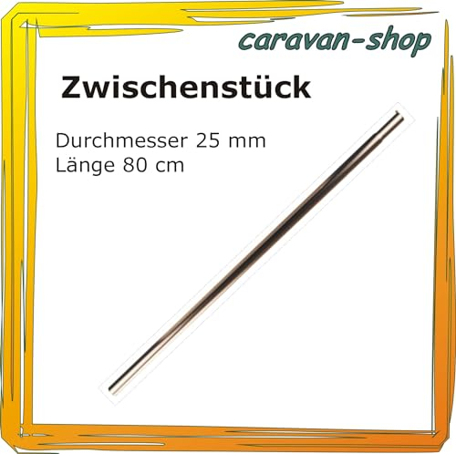 Zwischenstück 80 cm x 25 mm, Verlängerung Zeltstange Zelt Gestänge Tarp Vorzelt