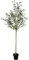 WINSOON Olive Tree Artificial 7FT Faux Olive Tree Indoor Outdoor Topiary Silk Trees Plants with Wood Trunk and Lifelike Fake Fruits for Home Office Decor